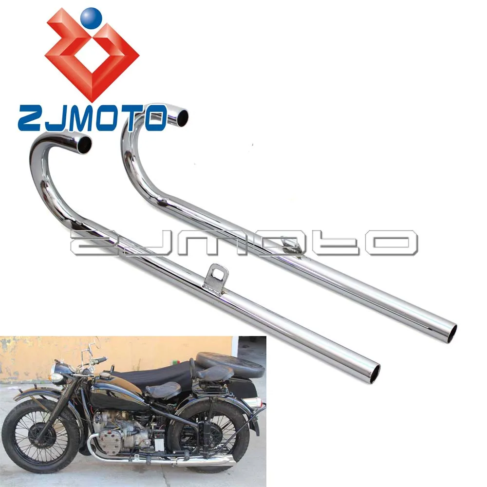 Motorcycle 32HP Exhaust Muffler Pipe For BMW K750 M1 M72 R71 R12 CJ Dnepr MT12 Side Car Exhaust Tube Muffler Pipes