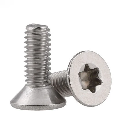 

304 Stainless Steel Countersunk Flat Head Plum Six Lobe Socket Security Head Screw Bolt Anti-theft M2*4/5/6/8/10mm F