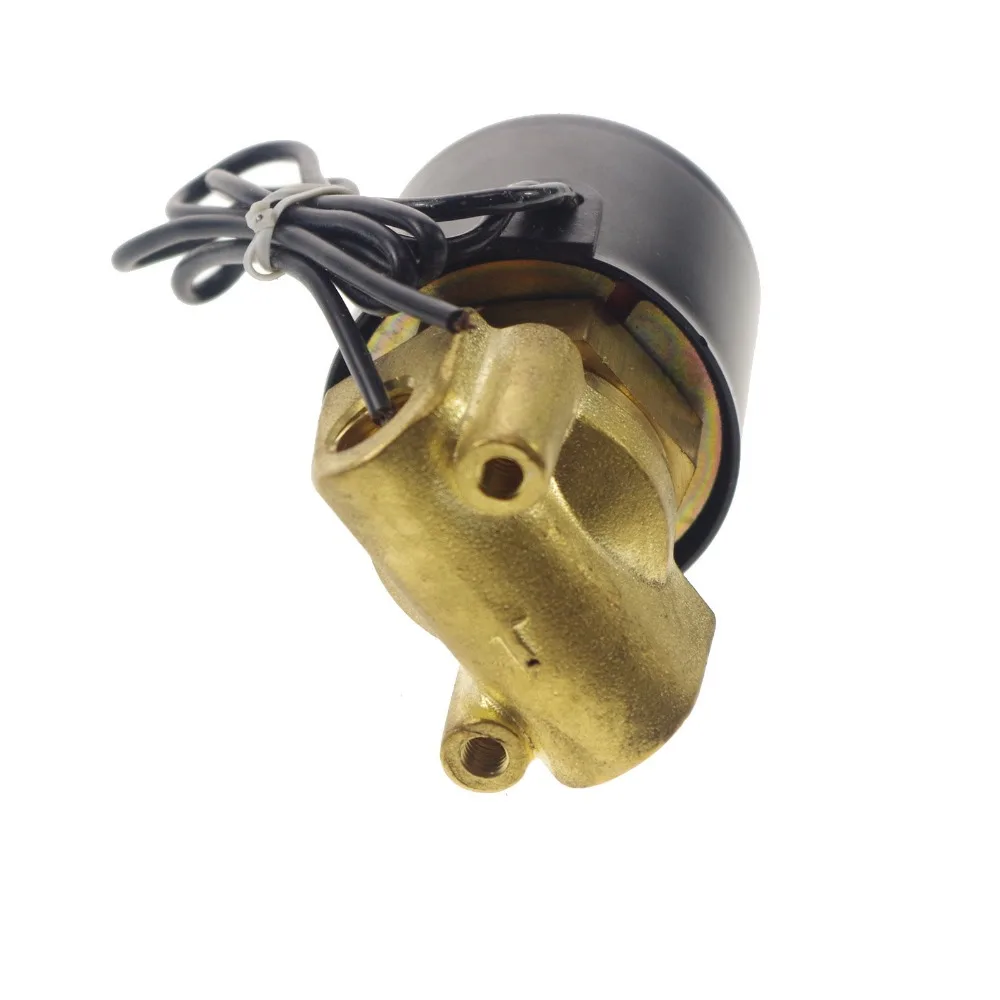صمام الملف اللولبي الكهربائي المياه الهواء N/O 24V تيار مستمر 1/8 "عادة فتح نوع 2W025-06K