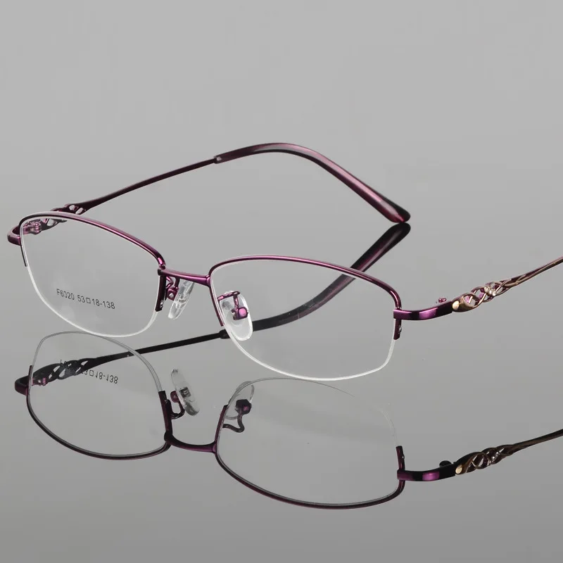 BCLEAR 2018 Women Retro Myopia Eyeglasses Half Frame Female Eye Glasses Vintage Optical Glasses Prescription Transparent Frame