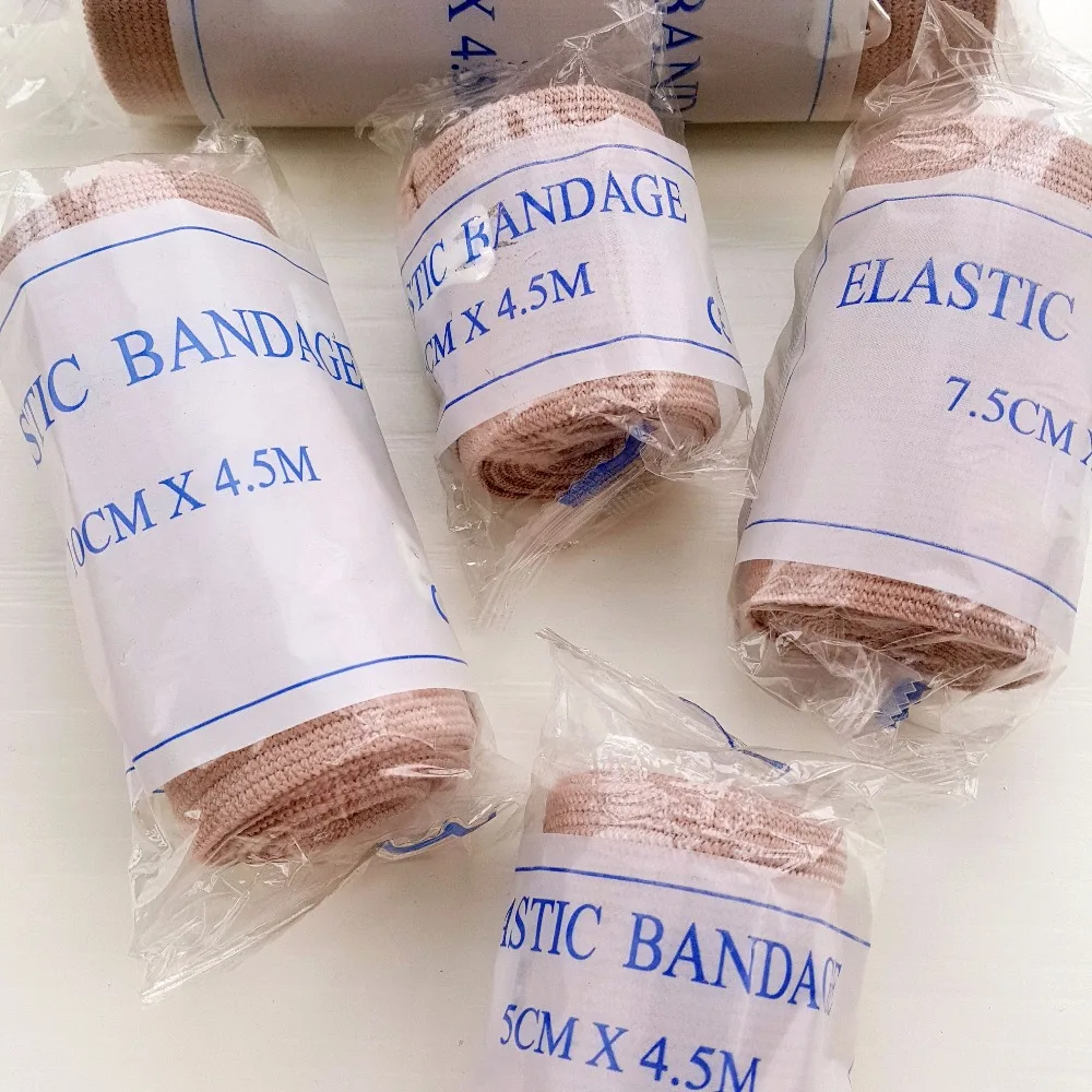 5 Rolls Mixed Size Hoge Elastische Bandage Wondverband Outdoor Sport Verstuiking Behandeling Bandage Voor Eerste Hulp Kits Accessoires