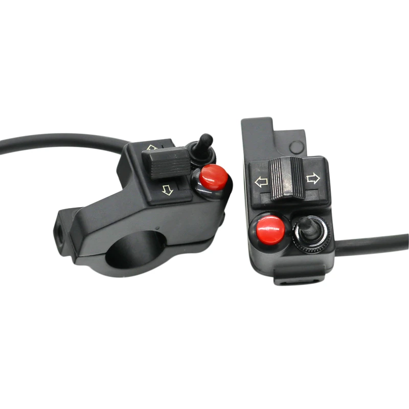 MoFlyeer Motorcycle Modified Handlebar Multi-function Headlight Switch Steering Switch Horn Double Flash