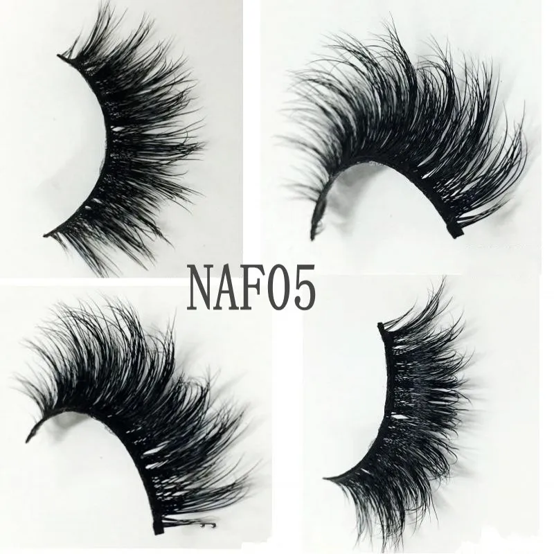 IN USA 40pairs 3D Nerz Haar Wimpern Natürliche/Dicken Langen Wimpern Wispy Make-Up Schönheit Verlängerung Werkzeuge