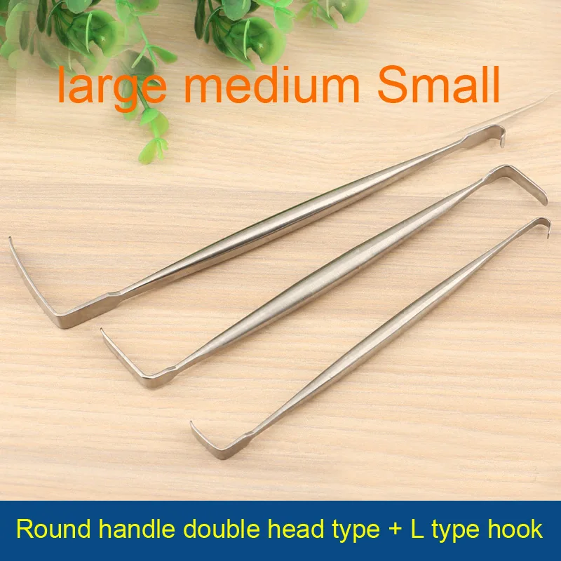 Eyelid Tools High quality stainless steel nose deep hook German standard L-shaped hook nose tool