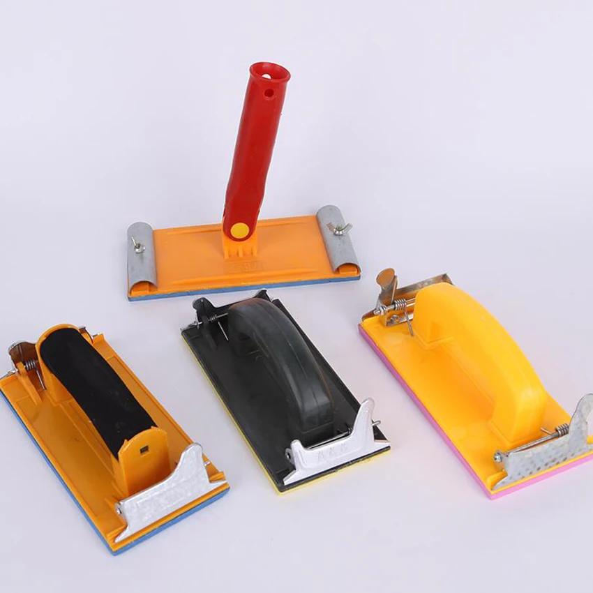 Handheld Belt Sandpaper Frame Sand Paper Devil Sanding Block Diy Tool Bubble Sandpaper Clip Sander Cloth Racks Polish Machine