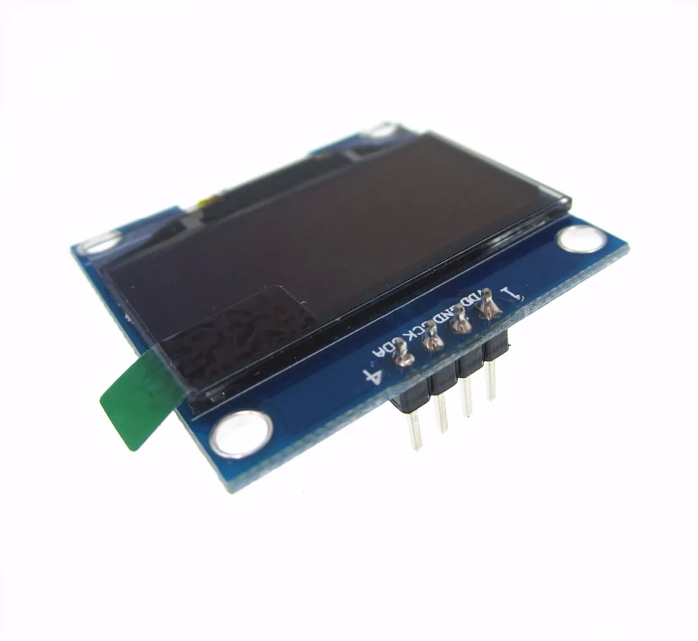 Hailangniao 1 pces 1.3 "módulo oled cor azul iic i2c 128x64 1.3 polegadas oled lcd display led módulo 1.3" iic i2c comunicar