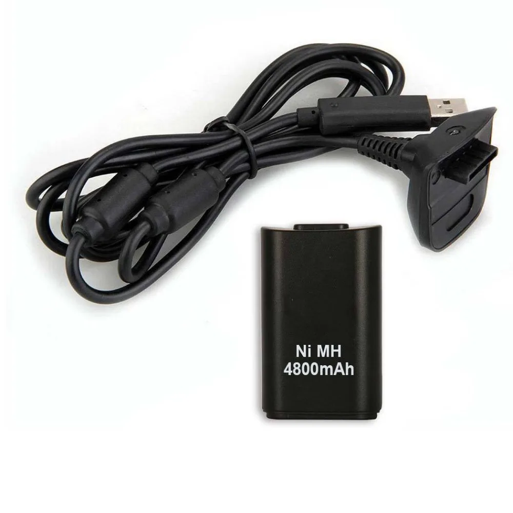 3.7V 4800MAh สำหรับ Xbox 360คอนโทรลเลอร์เกมไร้สาย Gamepad จอยสติ๊กแบตเตอรี่ชาร์จ USB