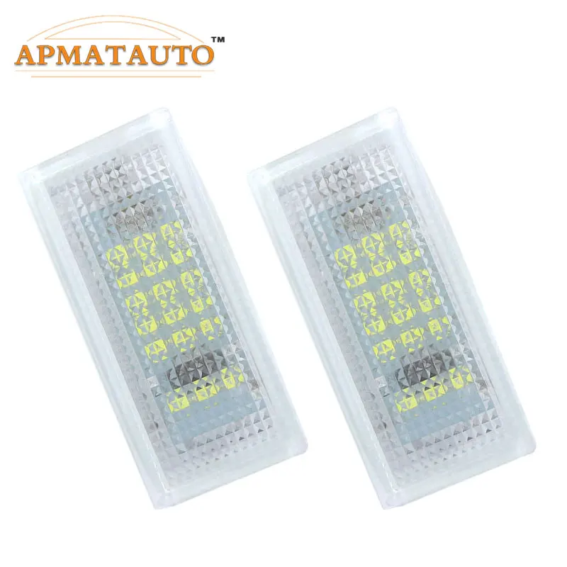 2 pçs 18 smd branco carro conduziu lâmpada de luz da placa de licença para bmw e46 4d 1998 - 2003 ano canbus livre de erros