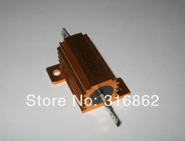 LED Load Resistor RX24 25W 20R 20OHM 10PCS/LOT Watt Power Metal Shell Case Wirewound Resistor Free Shipping