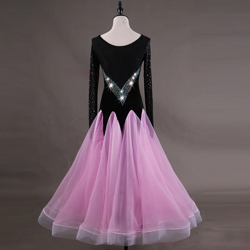 Ropa de baile de salón, vestidos de Baile Estándar, vestido de competición moderno, traje de escenario, ropa de Vals, flamenco, D0332