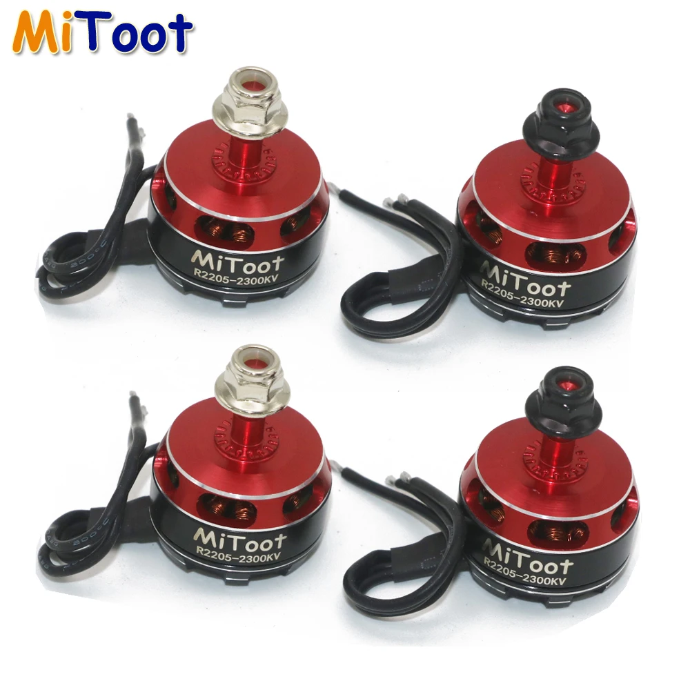 

4set/lot Mitoot R2205 2300KV Brushless Motor 2 CW 2 CCW for Rc FPV Quad Racing QAV Race