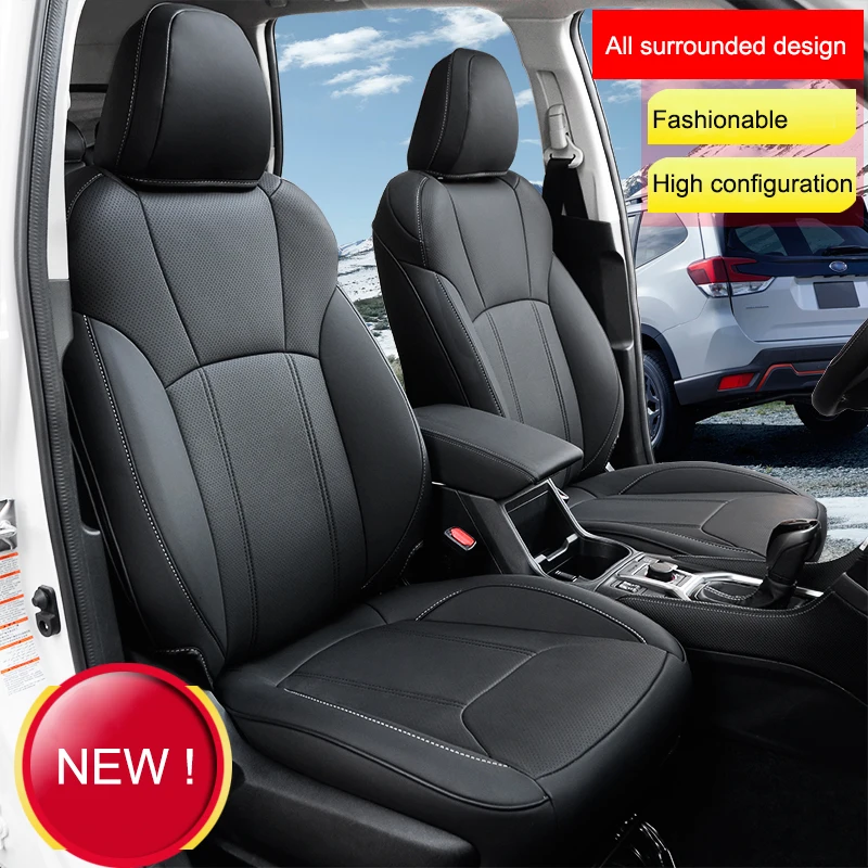 

QHCP Microfiber Leather Car Seat Cover Automotive Seat Cushion Comfortable Fit For Subaru Forester 19-24 Car Styling Accessories