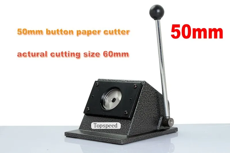 Circle Cutter Round Shape Paper Cutting Machine for 50mm Diameter Badge Button Making, Actual Cutting Size 60mm