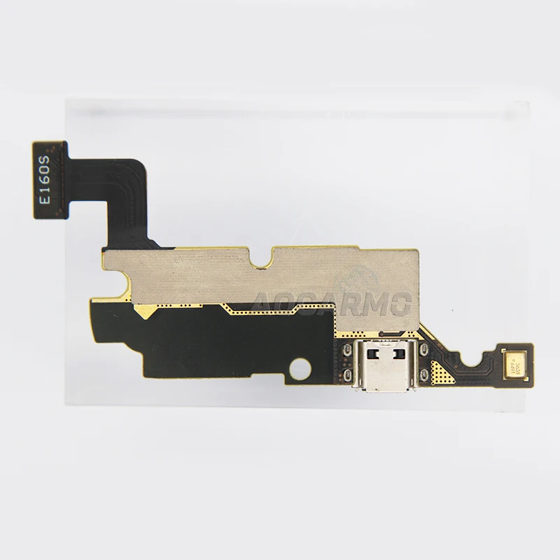 Aocarmo USB Charger Charging port Dock Flex Cable Eeplacement Parts For Samsung GALAXY Note SHV-E160S _REV0.8