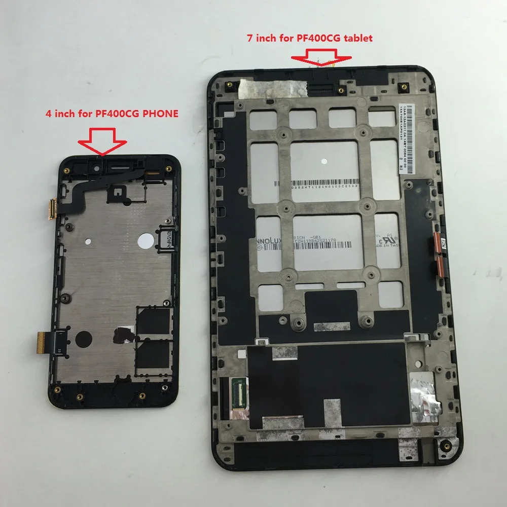 

800*480 LCD Display Touch Screen Digitizer Glass Panel Replacement parts with frame For Asus PadFone mini PF400CG phone tablet