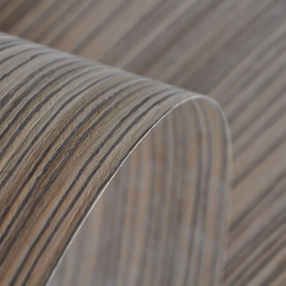 Zebrano Entwickelt Furnier mit Fleece Backer