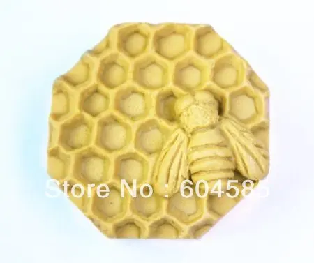 

2.5" Bee Honeycomb 50188 Craft Art Silicone Soap mold Craft Molds DIY