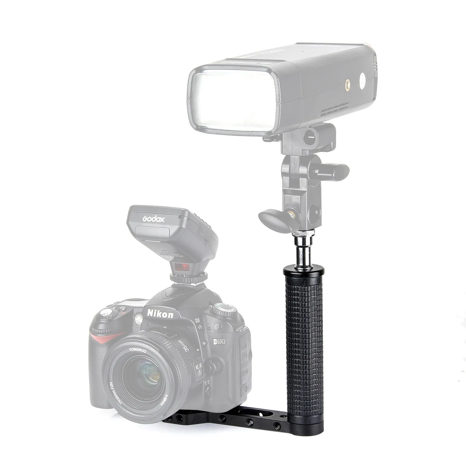 On Camera Flash Bracket Grip for Godox AD200