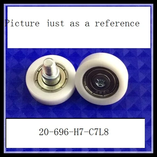 

high quality inside 696zz bearing outside polyformaldehyde(POM) Material pulley with M6 screw C7L8