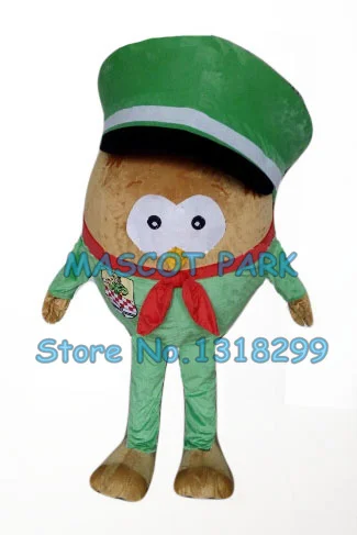 Disfraz de Mascota de búho con sombrero verde para adulto, disfraz de anime personalizado, con temática de dibujos animados, para carnaval