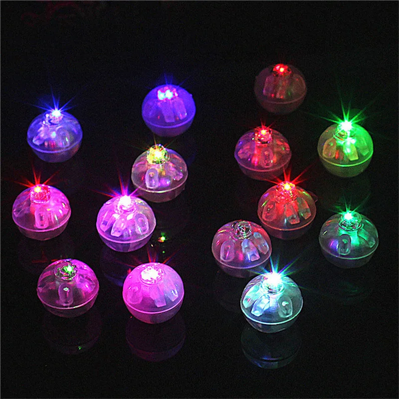 2000Pcs/Lot Round Shape RGB Mini Led Flashing Ball Lamps White Balloon Lights for Christmas Party Wedding Decoration Wholesale