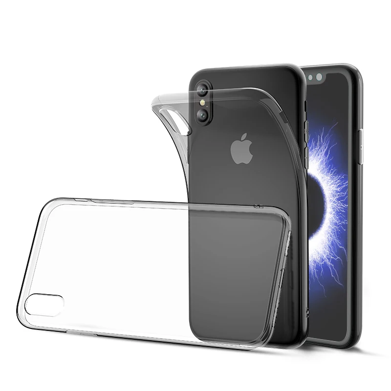Luxury TPU Phone Case for iPhone X XR XS 11 12 13 Mini 14 15 Pro MAX SE 6 6S 7 8 Plus Ultra Thin Soft Transparent Silicone Cover