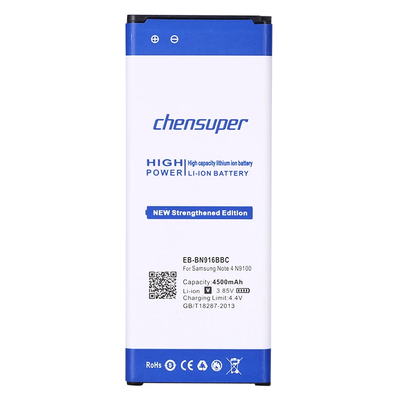 chensup  EB-BN916BBC Battery For Samsung Galaxy Note 4 N9100 N910U N910F N910A High Capacity 4500mAh Replacement Battery