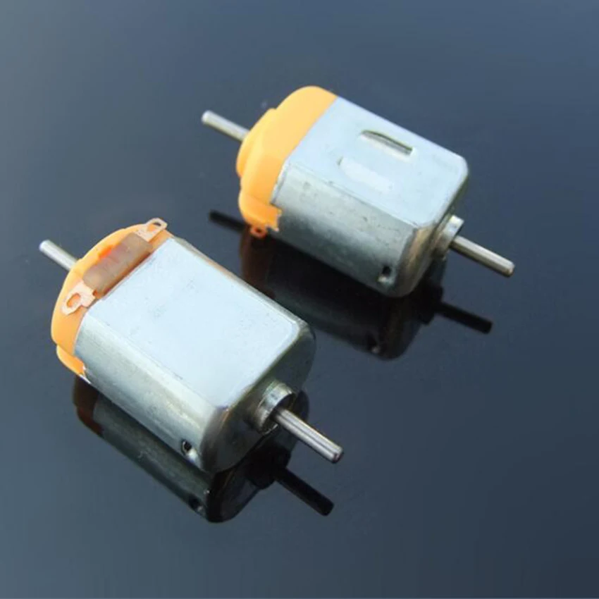 1pc 130 Double Output Shaft DC Toy Motor 1.5-6V 3V 11000rpm DIY Model Science experiment Strong magnetic