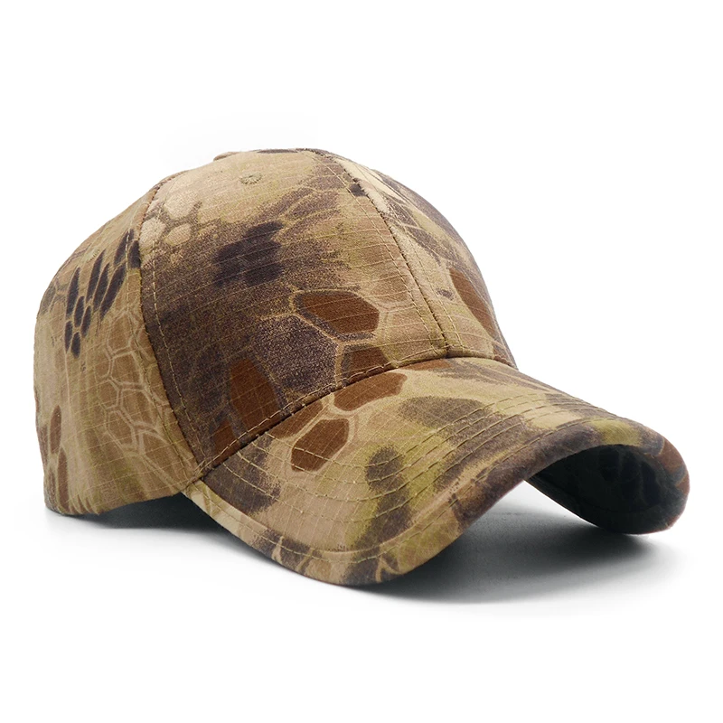 Men Camouflage Hunting Baseball Caps Python Pattern Fishing Cap Adjustable Snapback Hats For Women