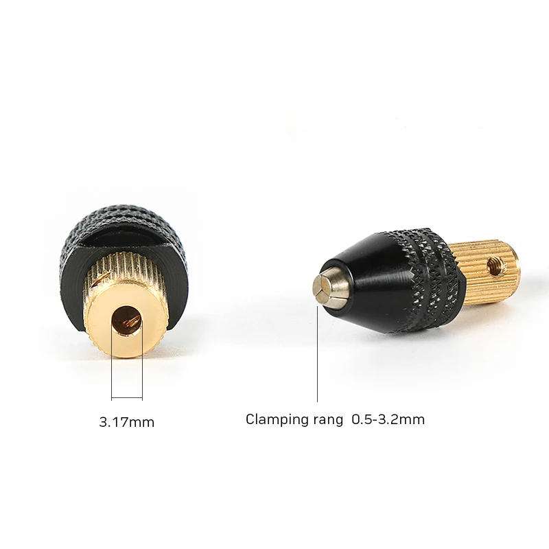 Power Tools 1pc 3,17mm Elektromotor Welle Mini Chuck Fixture Clamp 0,5mm-3,2mm Kleine Zu bohrer Micro Chuck Befestigung Gerät