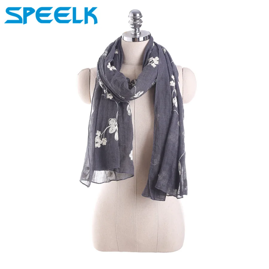 Summer Embroidered Scarf Women Cotton Linen Beach Scarves Lady Travel Sunscreen Shawl Scarves Hijab Stoles Dropshipping