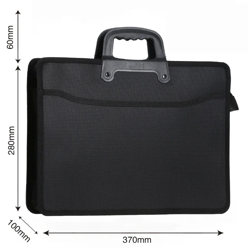 Fashion file bag portable briefcase men business office bag trend package work bag file A4 conference bag Oxford waterproof