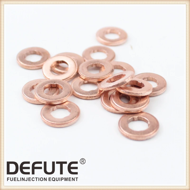 30pcs F00VC17504 Injector Copper Rings Washers Shims Gasket Set F00V C17 504 Size 7X15X2(mm) Thickness 2mm