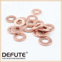 30pcs F00VC17504 Injector Copper Rings Washers Shims Gasket Set F00V C17 504 Size 7X15X2(mm) Thickness 2mm