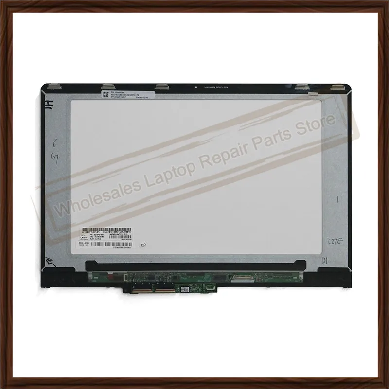 Original Full LCD Screen dispaly For Lenovo YOGA710-14ISK LP140WF7-SPB1 14 inch Complete Screen Assembly with Frame Bezel