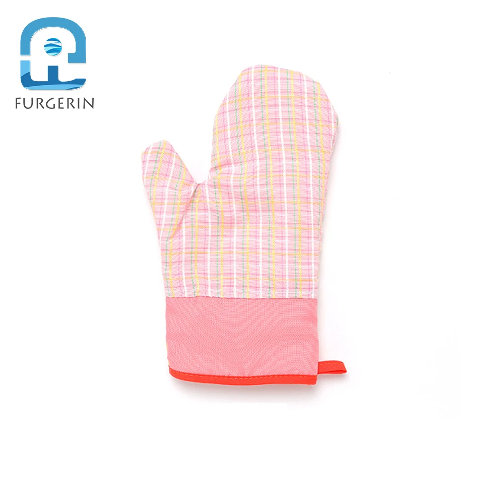 FURGERIN-Cotton Heat Resistant Gloves, Heat-proof Mitt, Kitchen Hand Gloves, Microwave Oven Mitt, Catering, 1Pc