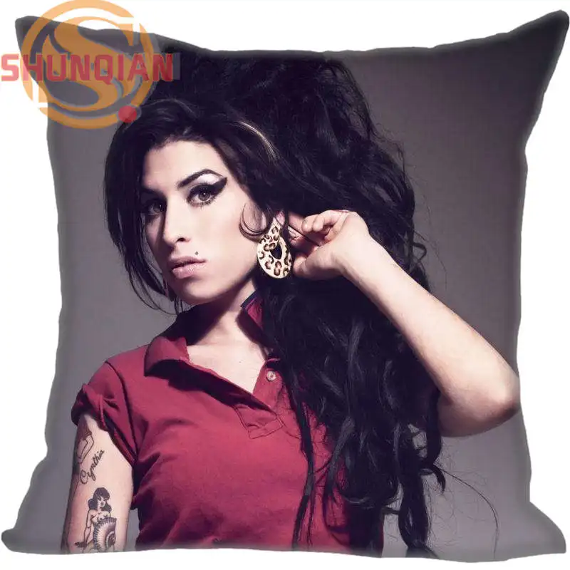 New Arrival Amy Winehouse Pillowcase Wedding Decorative Pillow Case Customize Gift For Pillow Cover 35X35cm,40X40cm(One Sides)