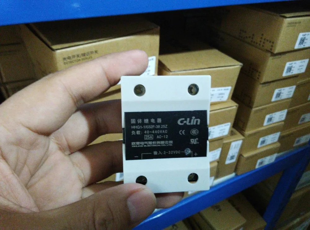 

Brand new original authentic C-Lin HHG1-1/032F-38 25Z Single Phase DC Control AC SSR-DA Solid State Relay 25A