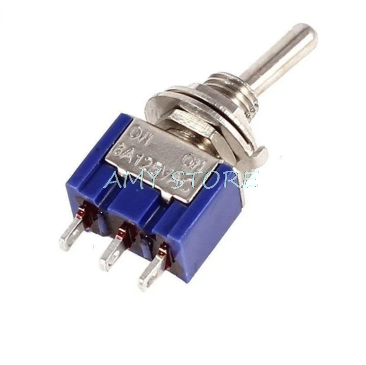 10 قطعة MTS-103 على الخروج على 3 دبابيس 3 المراكز البسيطة الإغلاق تبديل مفاتيح AC 125V/6A 250V/3A