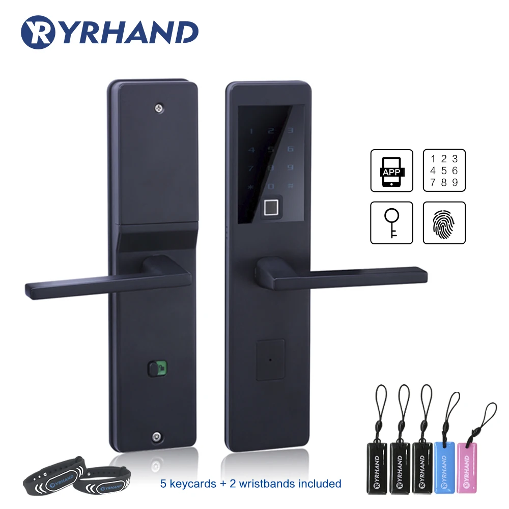 

WIFI Bluetooth App Control Smart Electronic Biometric Fingerprint Door Lock