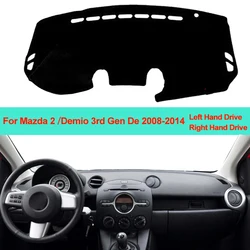 Car Inner Dashboard Cover Dash Mat Carpet Cushion Sun Shade For Mazda 2 Demio 3rd Gen De 2008 2009 2010 2011 2012 2013 2014