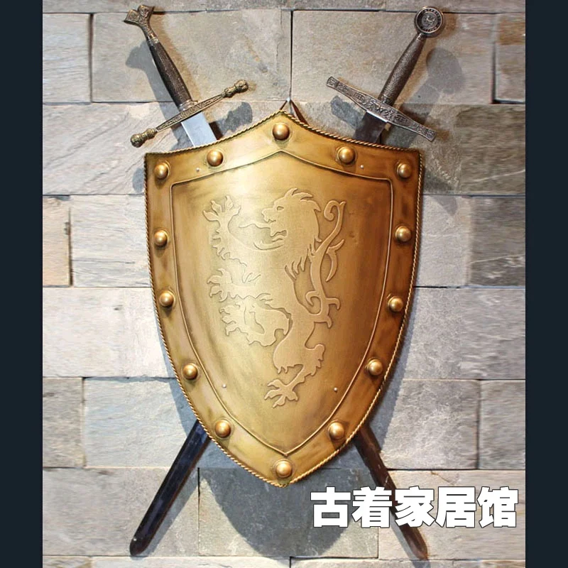 

Iron sword shield retro technology / bar / Cafe Decor bar room background wall decoration