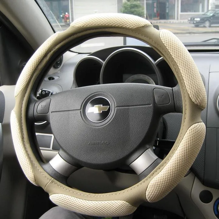 Sport car Steering Wheel Cover Mesh Material Breathability Car  Cover Automobile personality