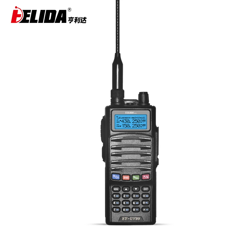 HELIDA-Hand Generators Walkie Talkie, 5W SY-UV99, Two Way Radio, VHF, UHF Band, 136-174/400-520MHz