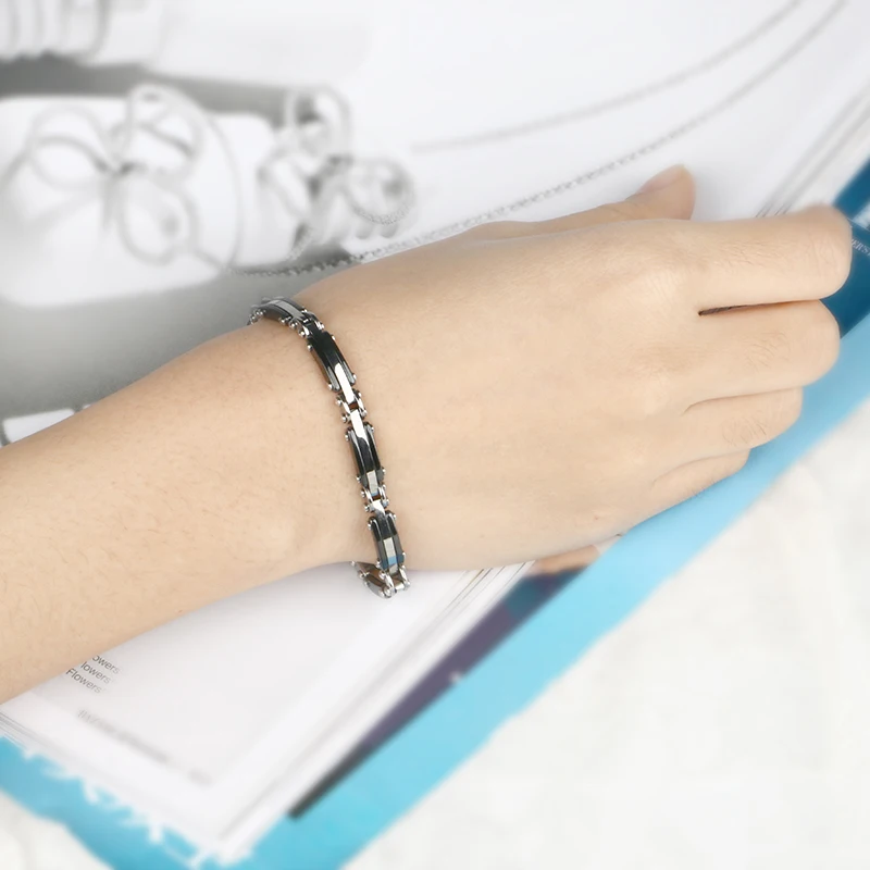 Black White Charm Bracelets for Girl Fashion Healthy Ceramic Bracelet for Women 2019 Hot Sale Fashion Female Bangle Jewelry Gift