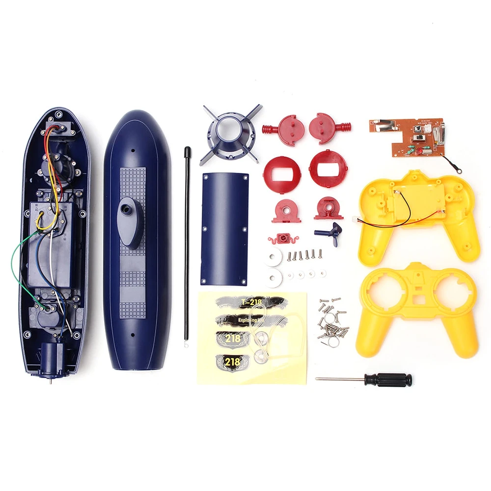 Updated Version RC Submarine Education Puzzle 2.4GHz Wireless Remote Control Electric Submarines Model Gift Toy For Children Kid