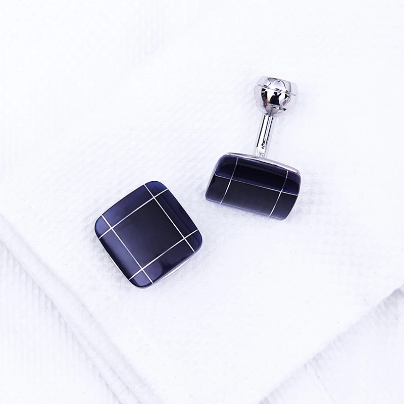 KFLK jewelry fashion shirt cufflinks for mens gift Brand cuff links buttons Blue High Quality abotoaduras gemelos guests