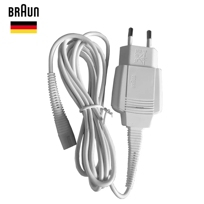 Braun Shavers Charger Cord 5497 EU Wall Plug Razor AC Power Charging Cable 100-240v Output 12v Waterproof Brand New Accessories