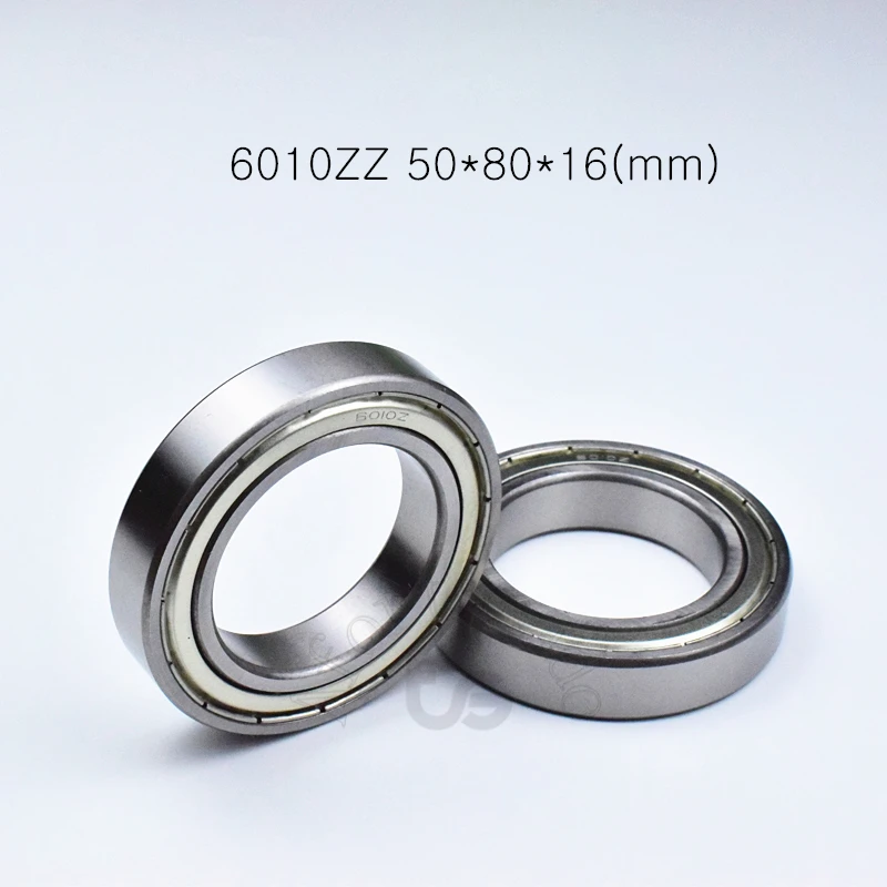 Bearing 1pcs 6010ZZ 50*80*16(mm) chrome steel Metal Sealed High speed Mechanical equipment parts