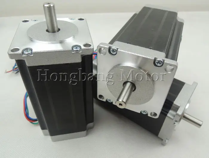 Nema23 stepper motor / 112mm 3A 425oz/in  2 phase 4-wire hybrid(Shaft Diameter 8mm)